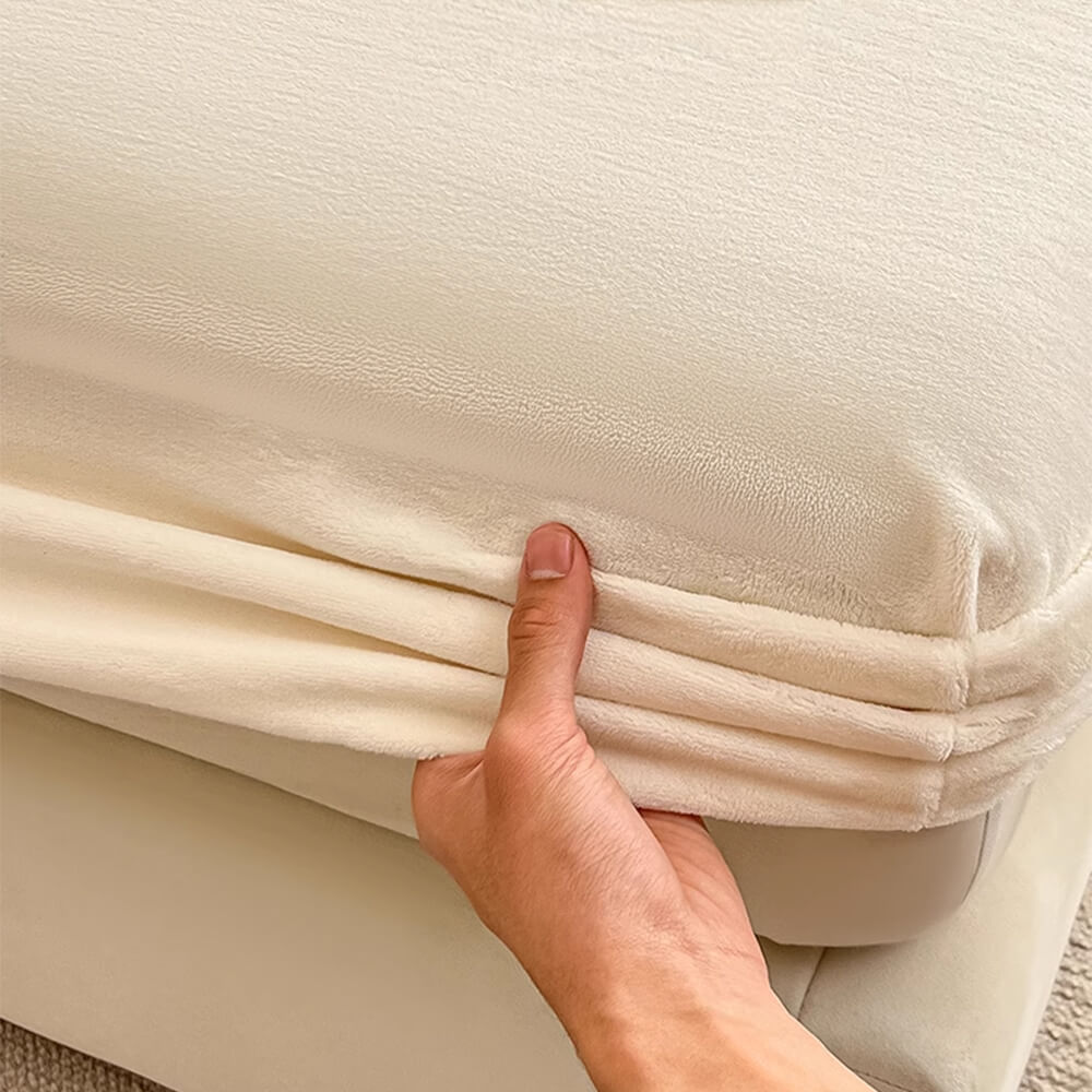 Couvre-matelas en drap-housse doux en velours de lait