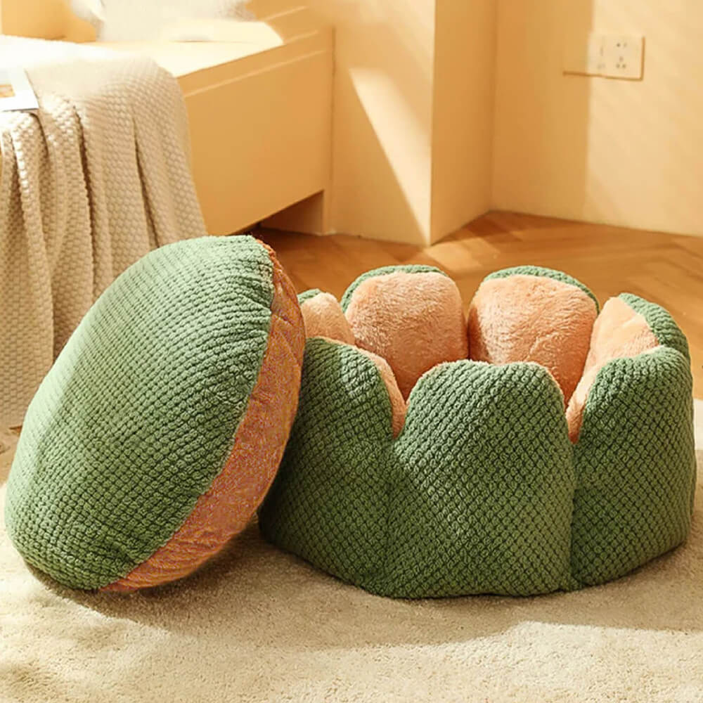 <tc>Cama cómoda para mascotas con forma de cactus</tc>