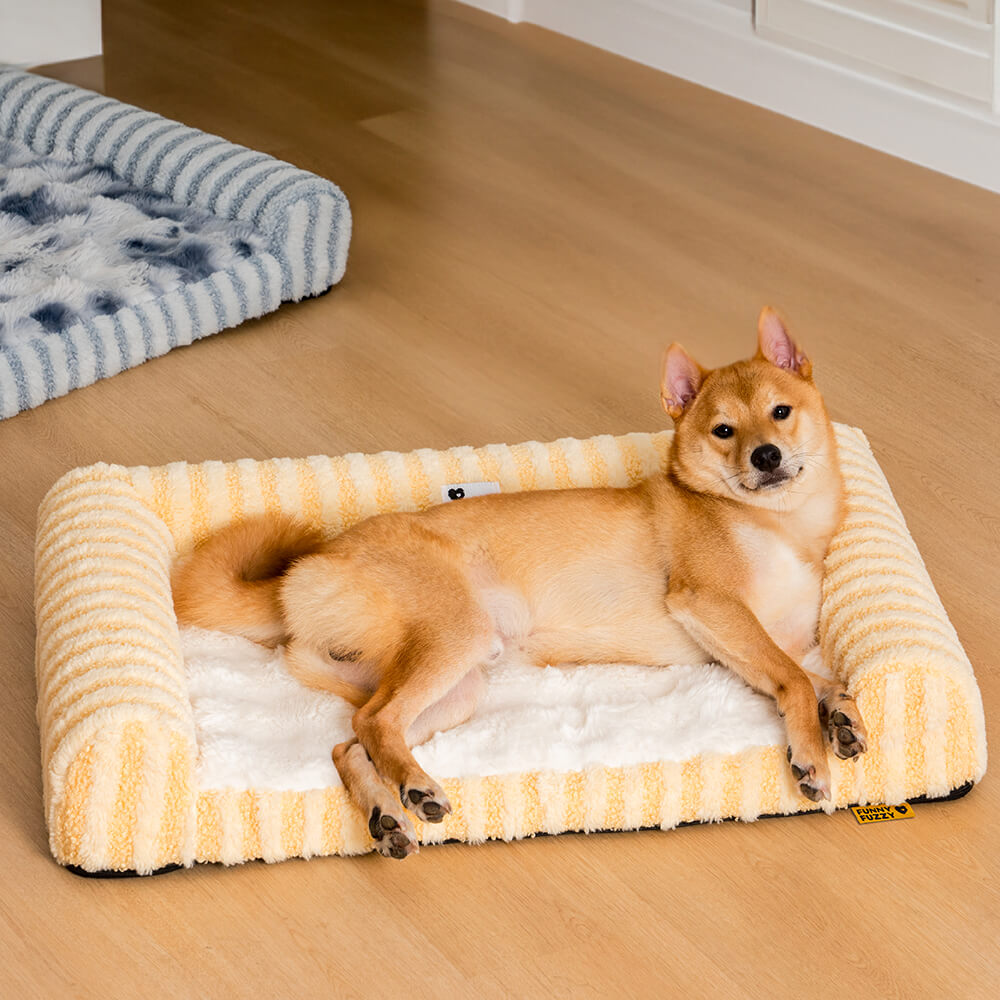 Deluxe Fluffy Full Support Anxiety Relieving Large Dog Bed