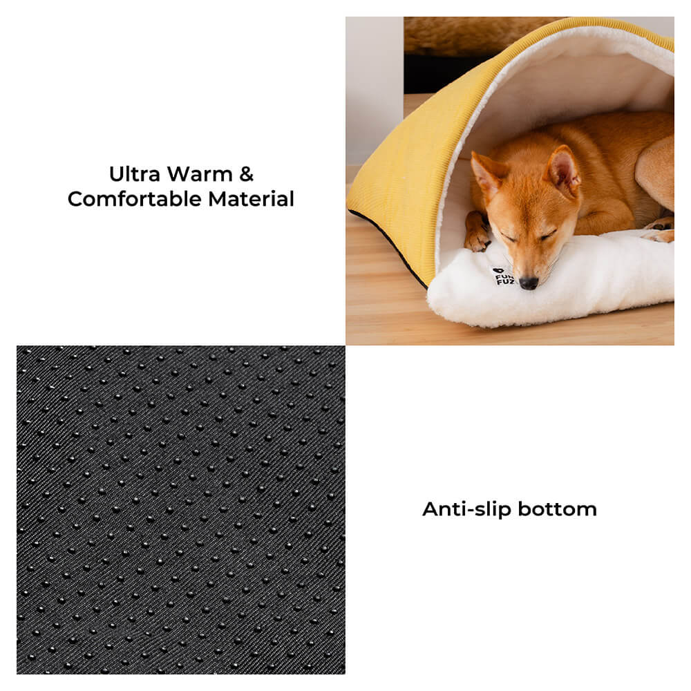 Sac de couchage pour chiot extrêmement doux et pelucheux, lit pour chien