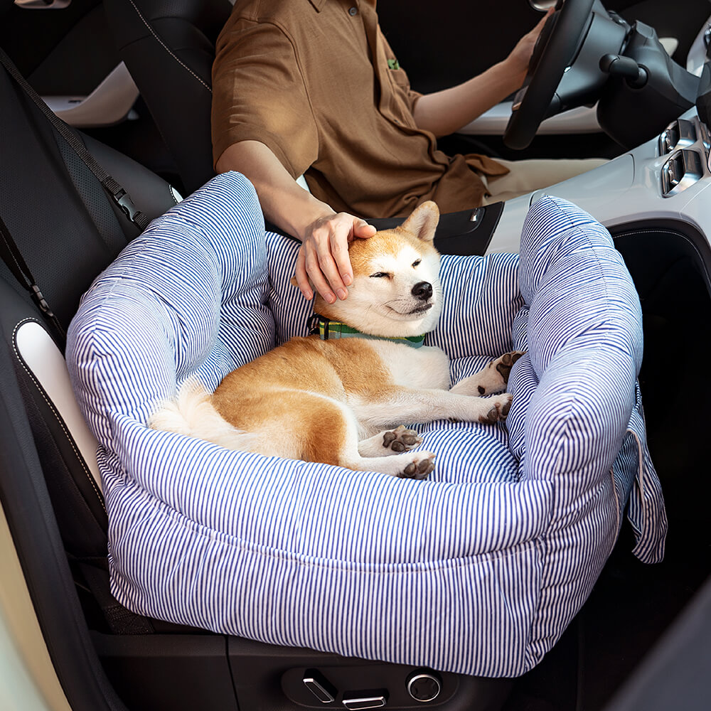 Cama portátil para asiento de coche para perros grandes con refuerzo para mascotas para excursiones de ocio