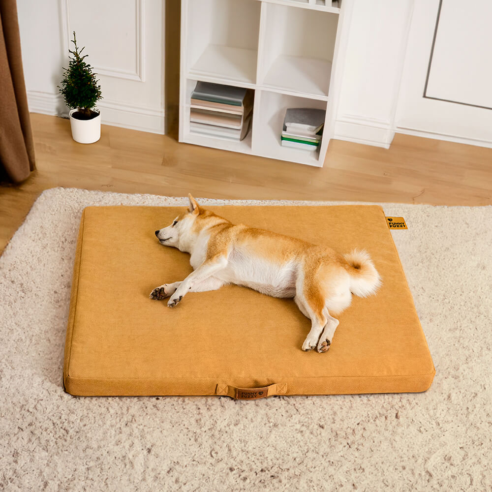 Cama ortopédica portátil para perros con soporte de espuma