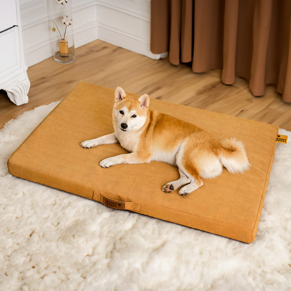 Cama de suporte de espuma ortopédica portátil para cães