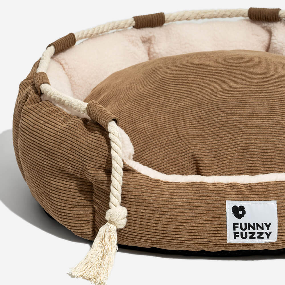 Cama para mascotas con cuerda para tirar, ajustable, resistente a mordeduras, para perros y gatos