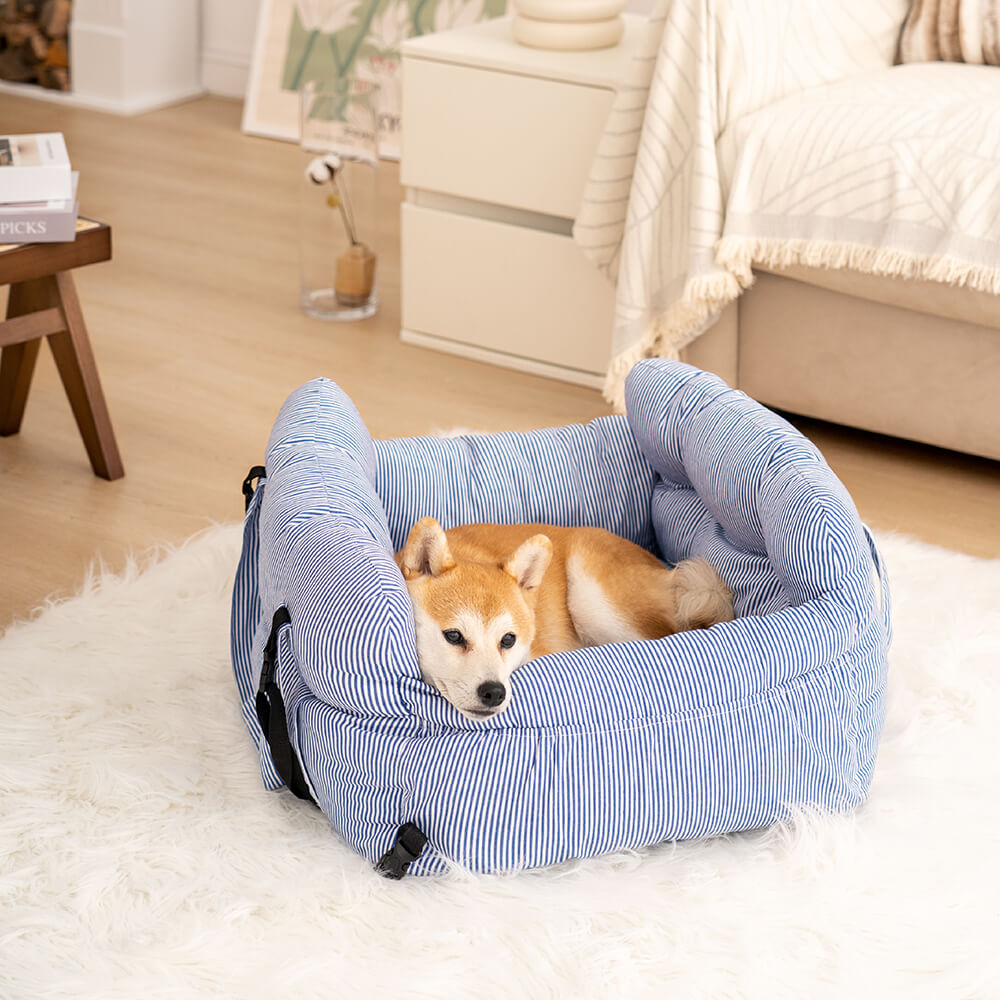 Cama portátil para asiento de coche para perros grandes con refuerzo para mascotas para excursiones de ocio