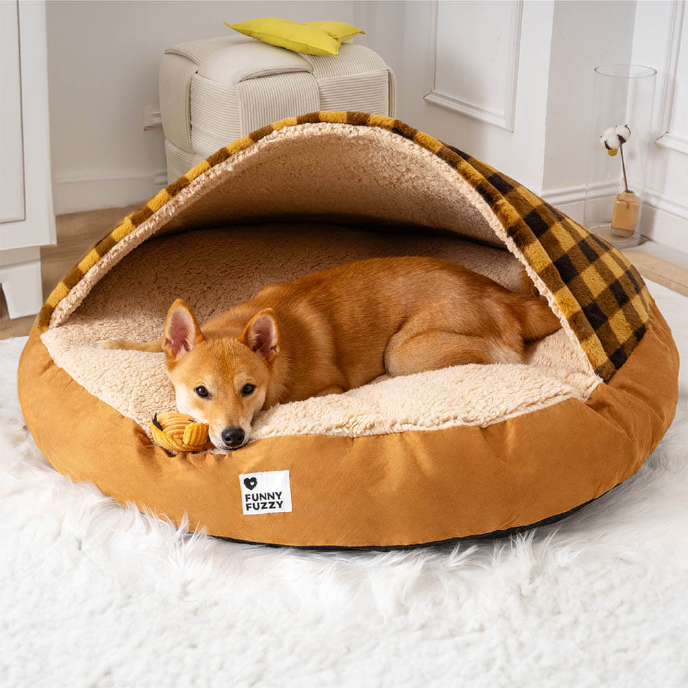 Cama nido para mascotas con dosel redondo Dream Hideaway para perros