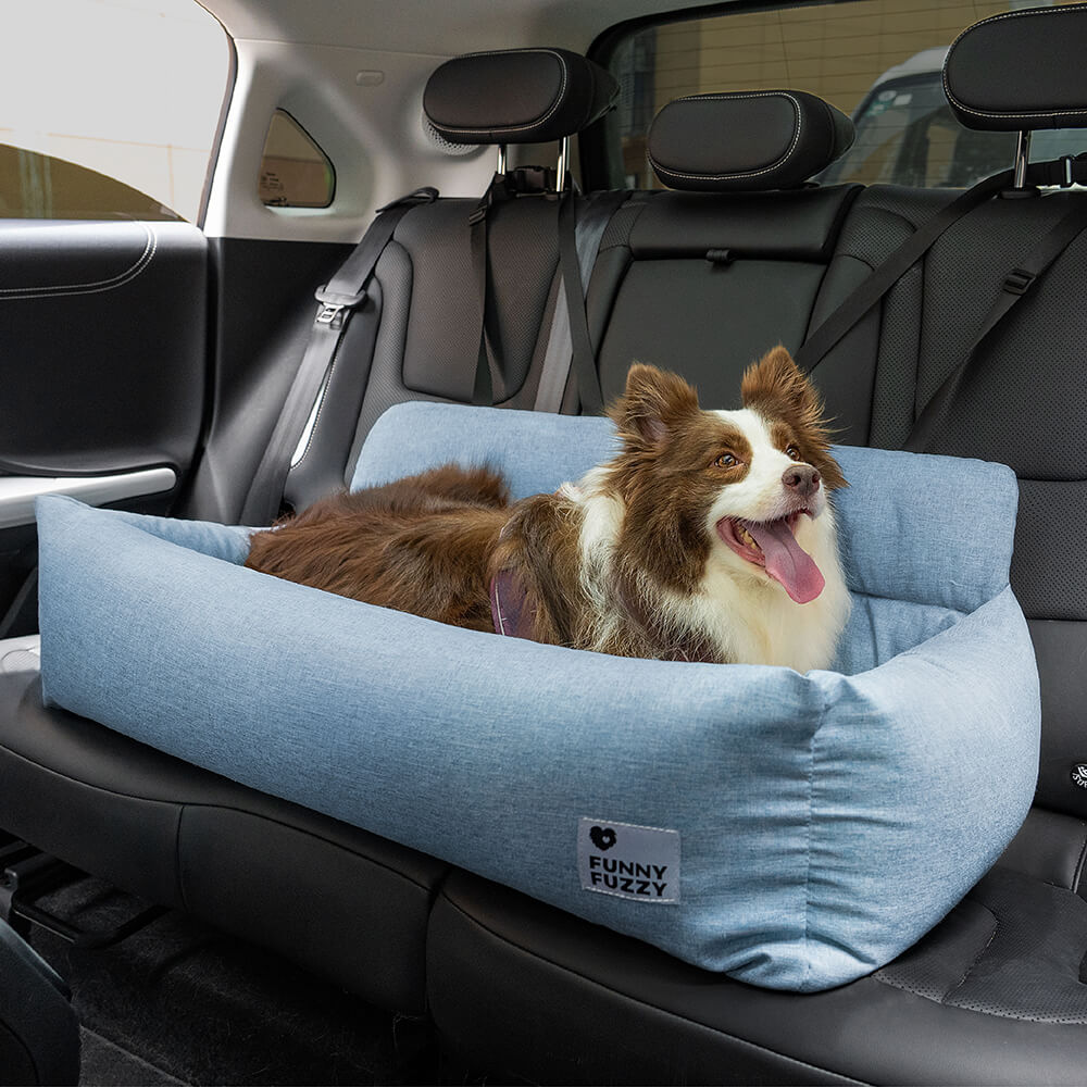 Cama de assento traseiro de carro para cachorro lavável durável e completa para viagem