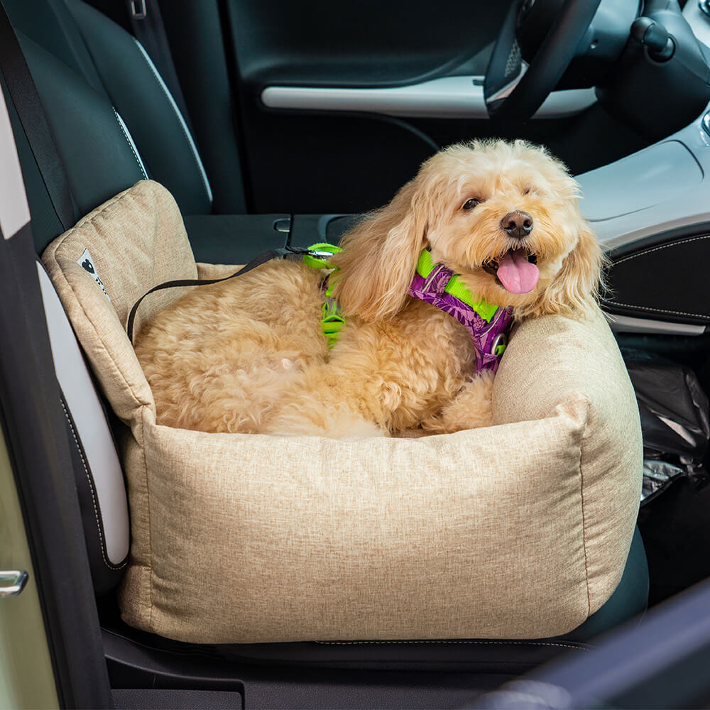 Traversin de voyage entièrement lavable et durable pour siège arrière de voiture pour chien