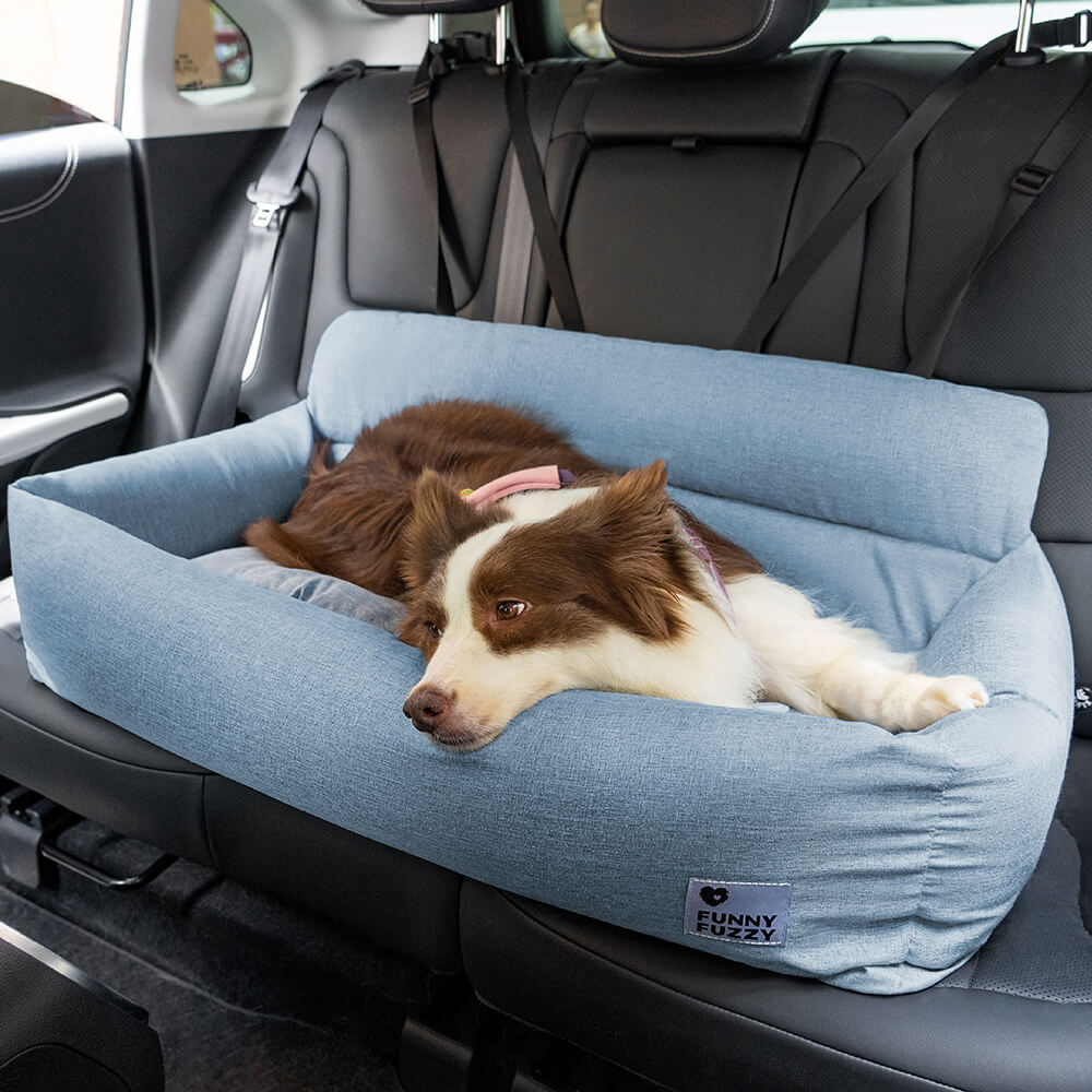 Cama de assento traseiro de carro para cachorro lavável durável e completa para viagem