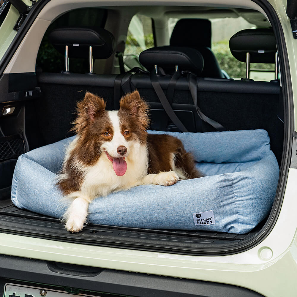 Traversin de voyage entièrement lavable et durable pour siège arrière de voiture pour chien