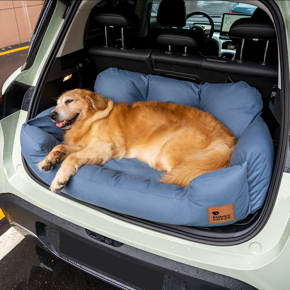 Traversin de voyage pour chien de taille moyenne et grande taille, lit de siège arrière de voiture