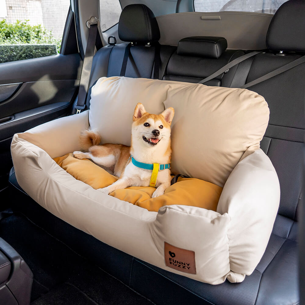 Traversin de voyage pour chien de taille moyenne et grande taille, lit de siège arrière de voiture