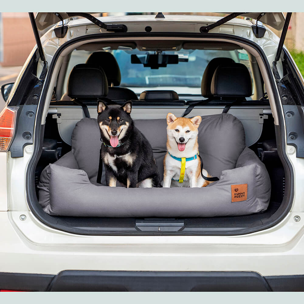 <tc>Asiento de coche para perros, asiento trasero protector para viaje - mediano y grande</tc>