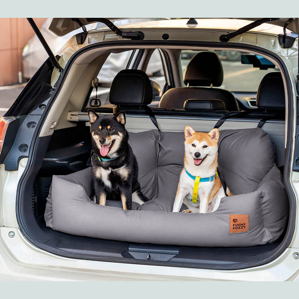 Travel Bolster Safety Medium Large Dog Car Back Seat Bed