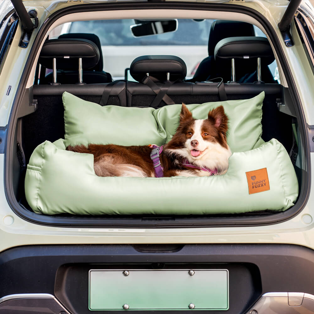 <tc>Asiento de coche para perros, asiento trasero protector para viaje - mediano y grande</tc>