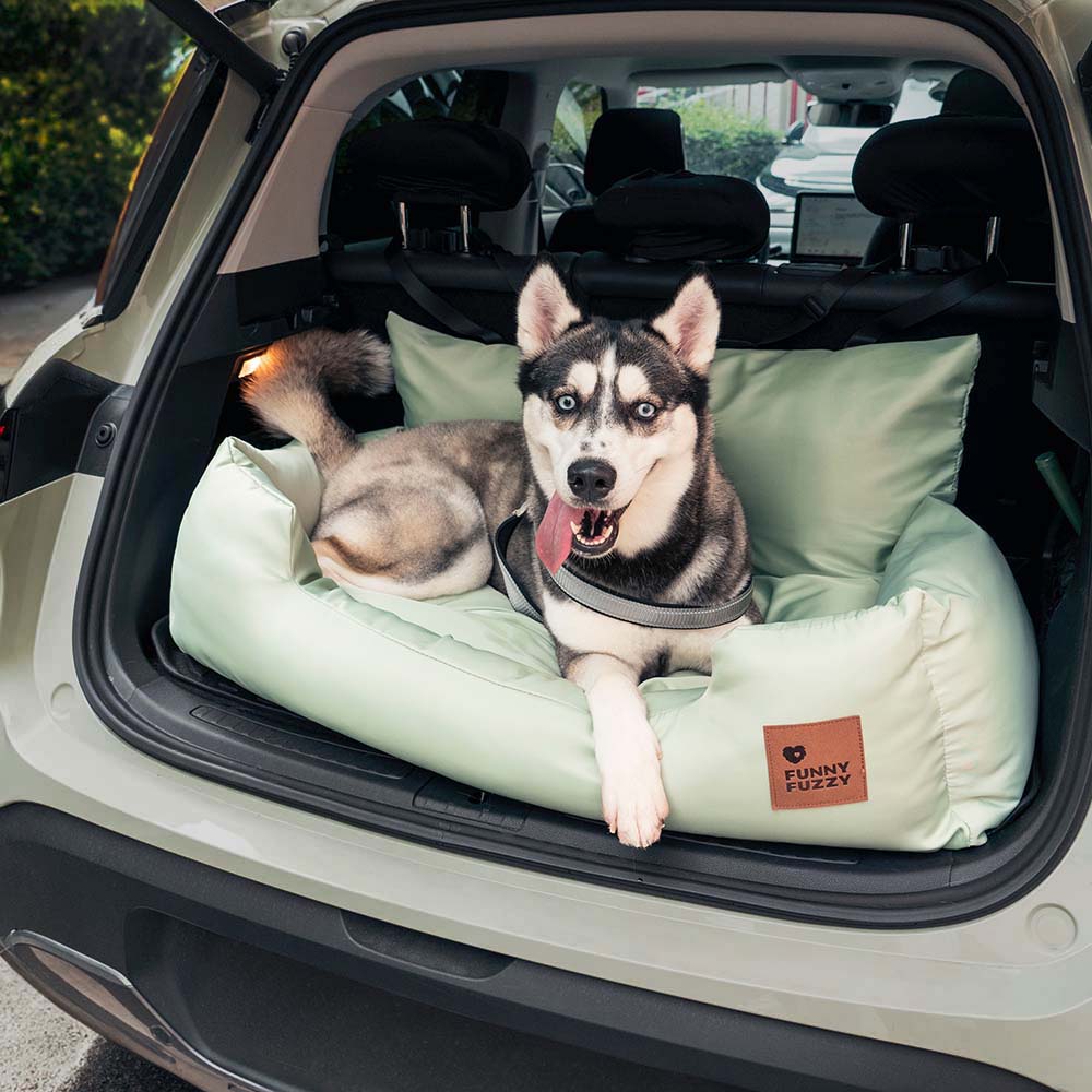 Traversin de voyage pour chien de taille moyenne et grande taille, lit de siège arrière de voiture