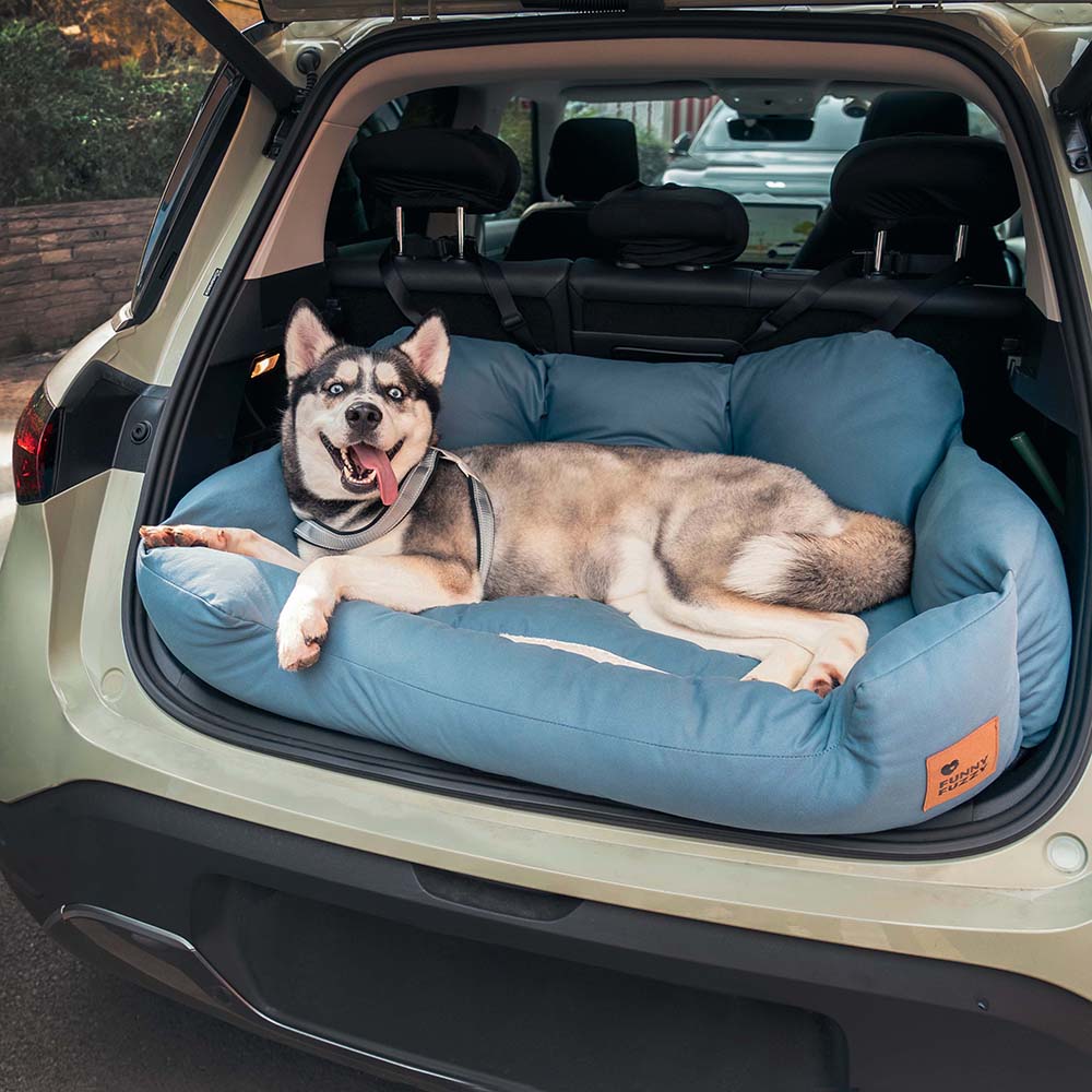 Reisepolster-Sicherheitsbett für mittelgroße und große Hunde im Auto