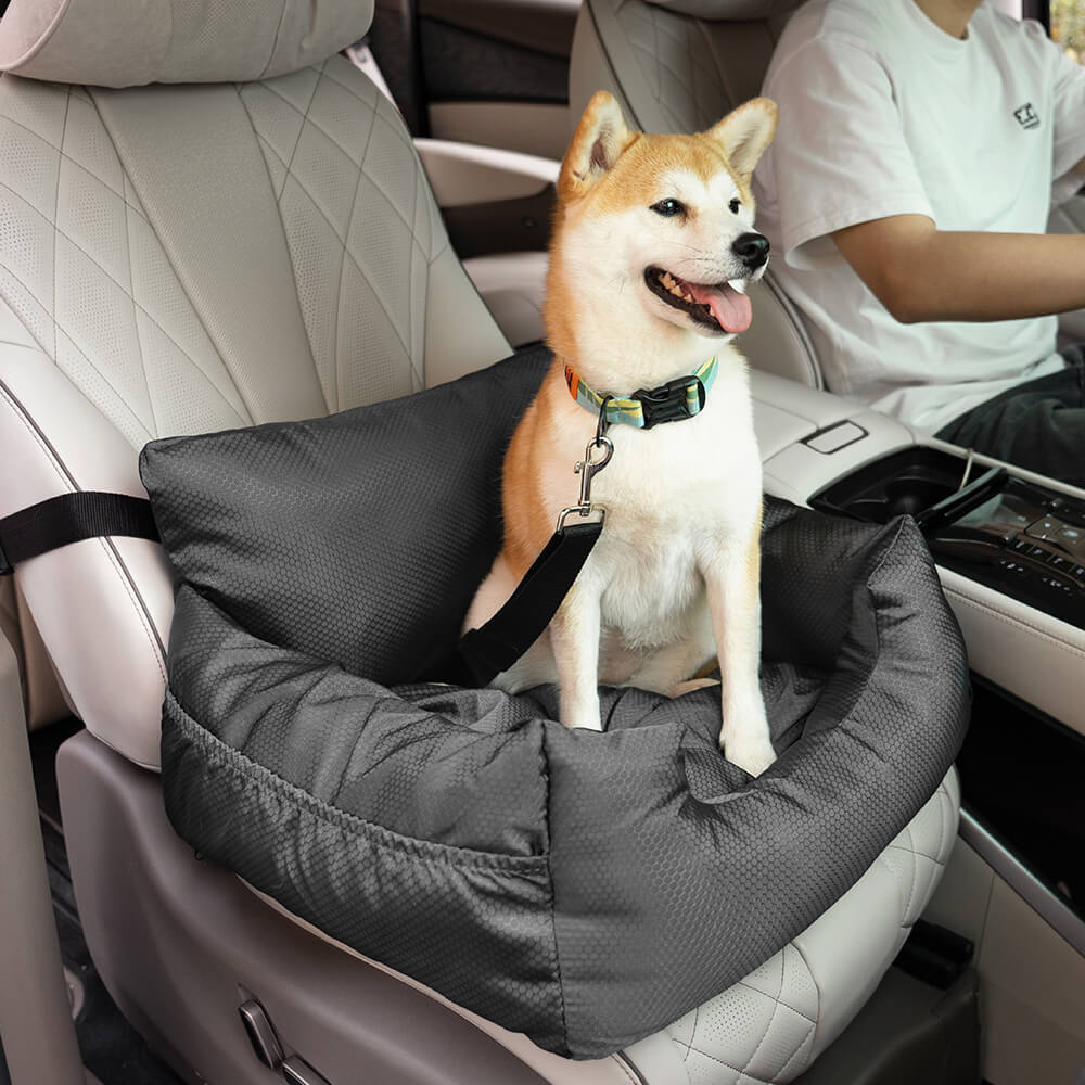 Lit de siège de voiture pour chien avec traversin de voyage imperméable