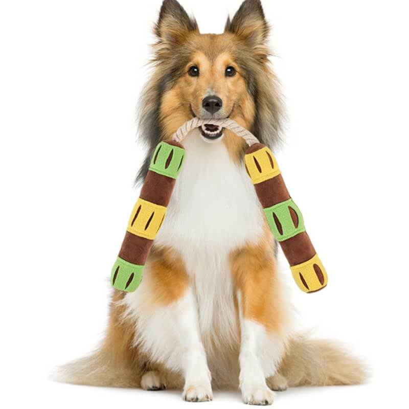 Distributeur de friandises interactif amusant, jouet grinçant pour chien