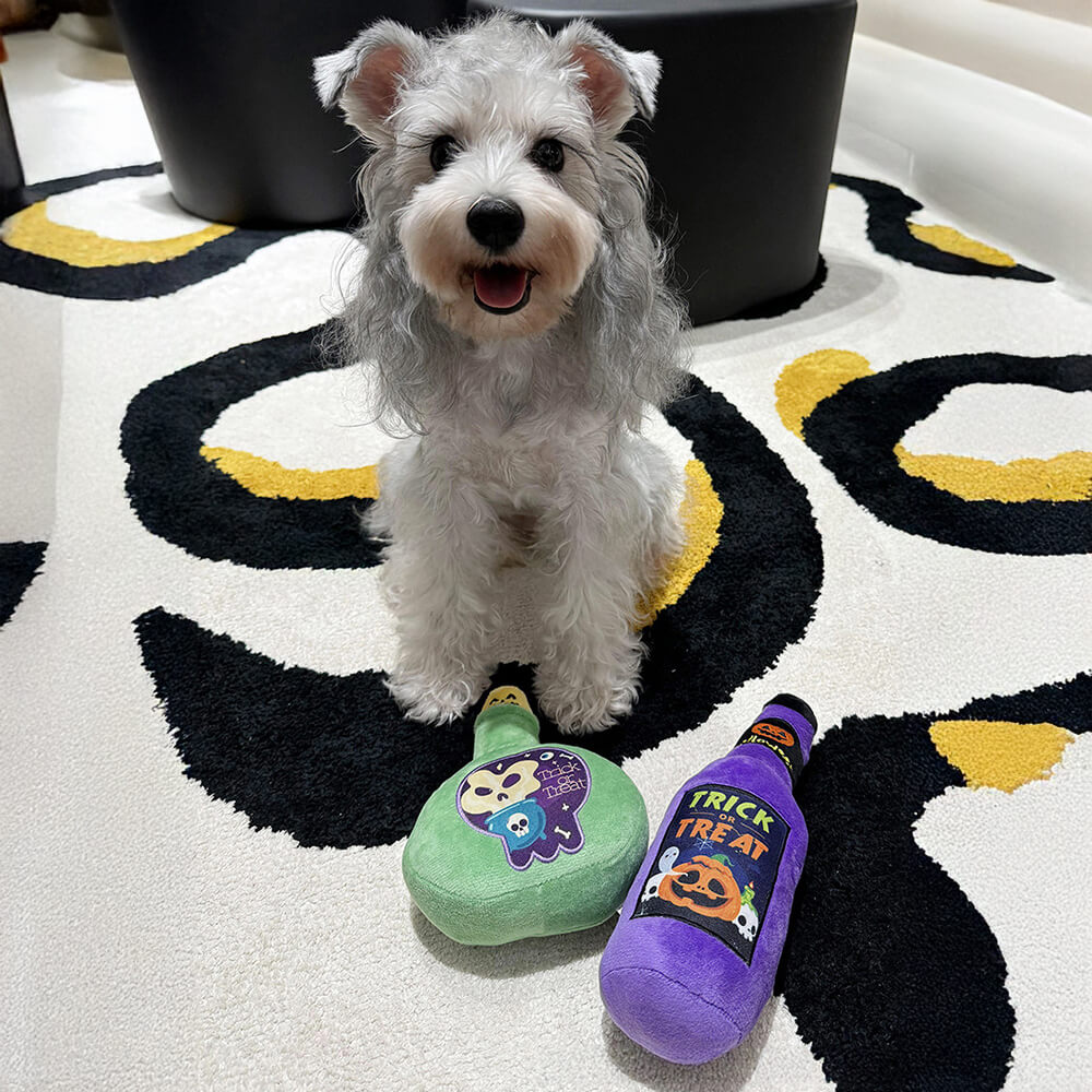 Halloween-Spaß-Medizinflaschen-Spielzeug, zahnender Hund, Plüschtier