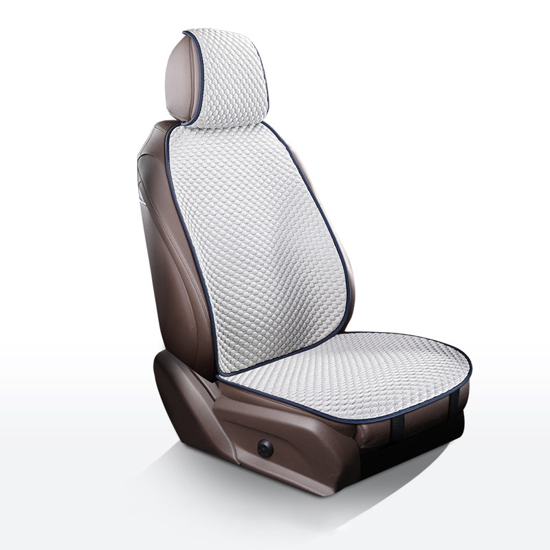 Cubierta protectora para asiento de coche, transpirable, refrescante, de seda de hielo, para asiento de coche delantero