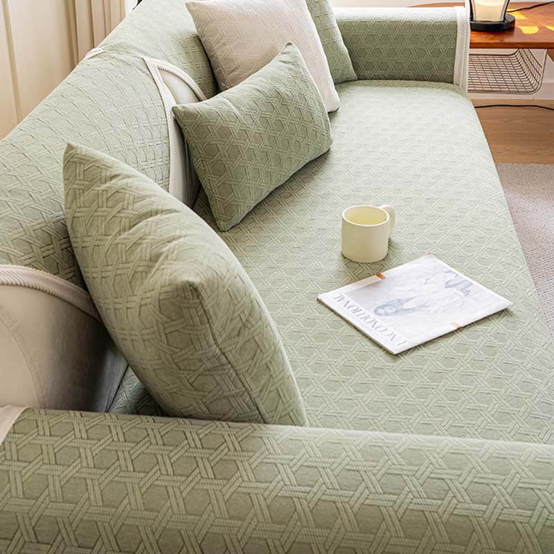 Wasserdichter und ölbeständiger Couchbezug aus Jacquard-Chenille-Stoff