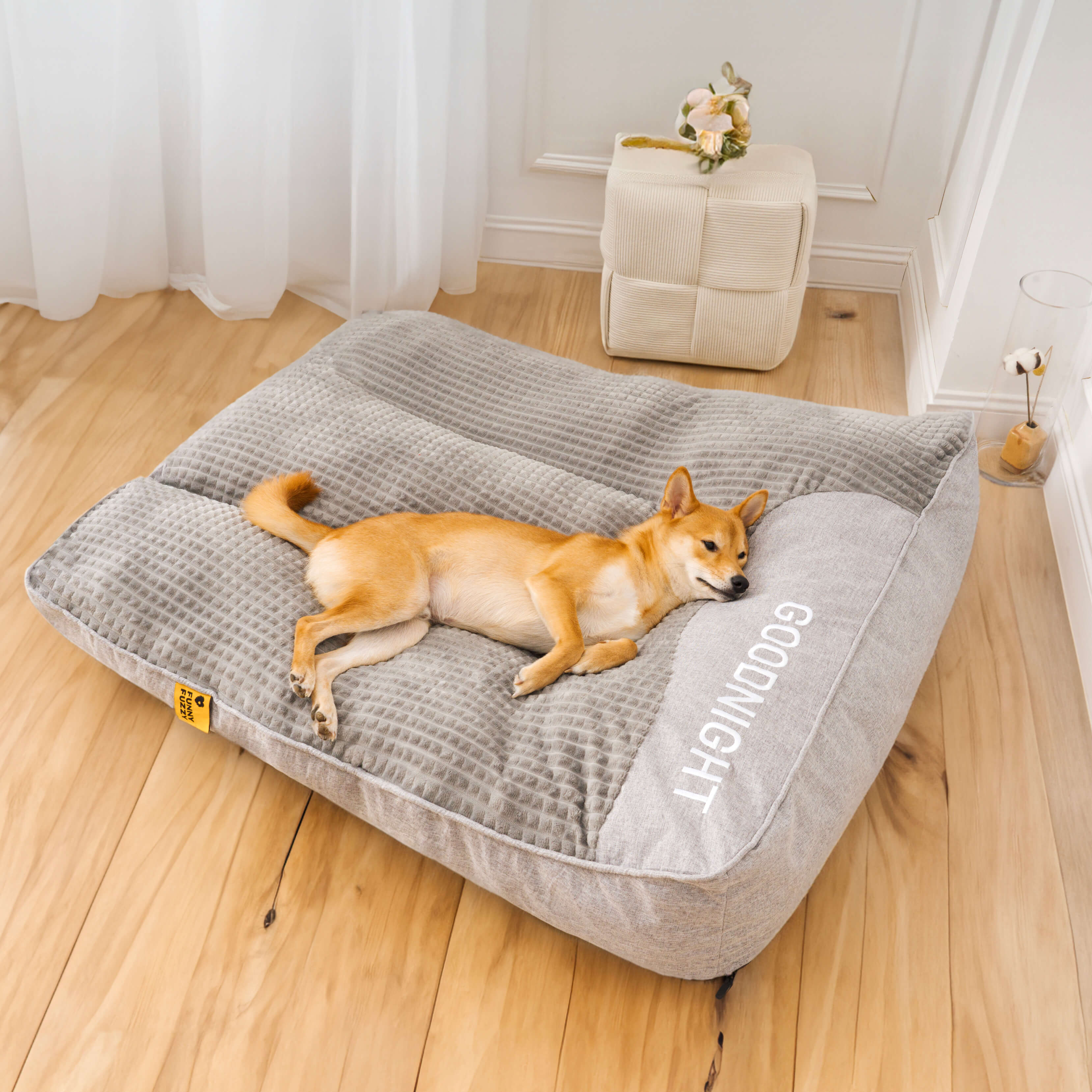 Cama de cojín para perros con protección de columna vertebral resistente a arañazos, gruesa, personalizada y grande