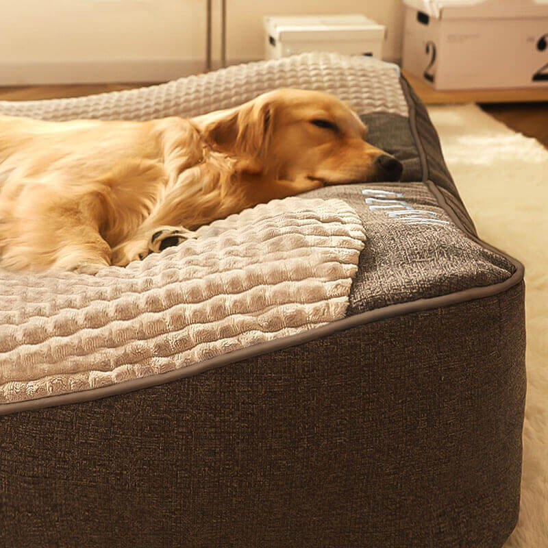 Special Price - Large Thick Scratch-resistant Spine Protection Dog Cushion Bed