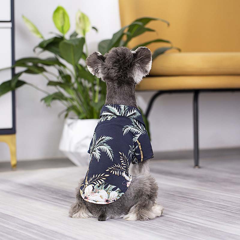 Camisa hawaiana a juego para ropa de perro y dueño