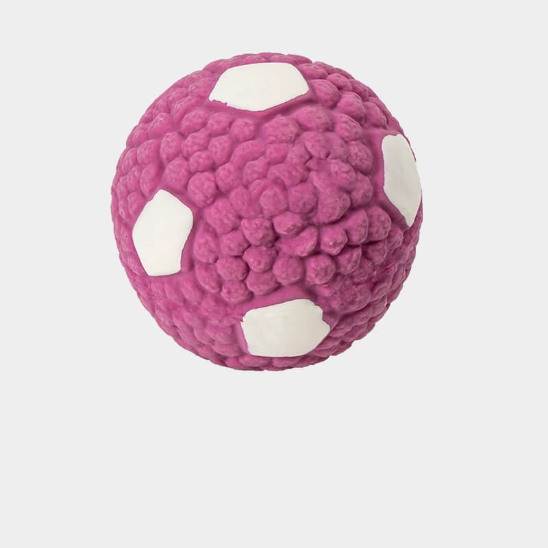 Juguete de pelota chirriante de látex para mascotas, juguete interactivo duradero para masticar perros