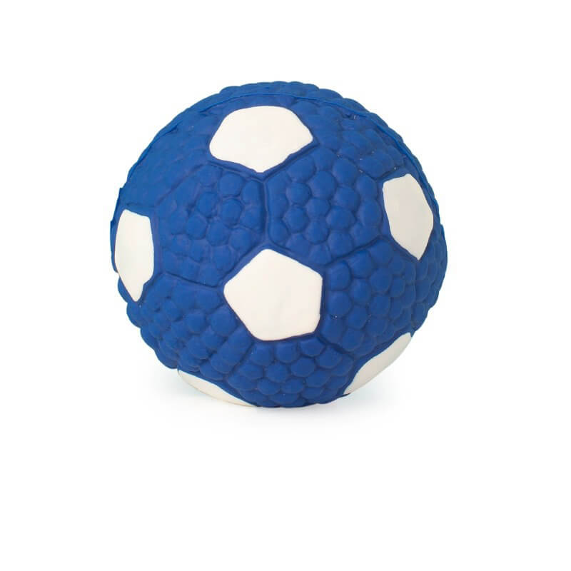 Juguete de pelota chirriante de látex para mascotas, juguete interactivo duradero para masticar perros