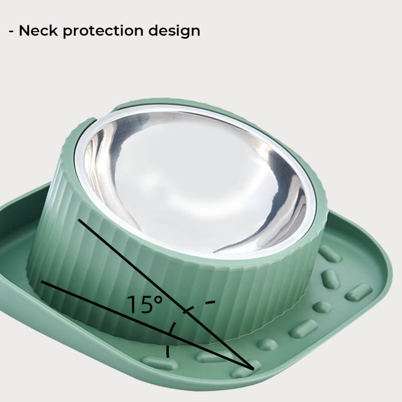 Pet Neck Guard Spill-proof Feeding Bowl