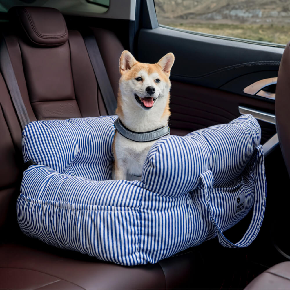 Portable Leisure Outing Pet Bolster Large Dog Car Seat Bed