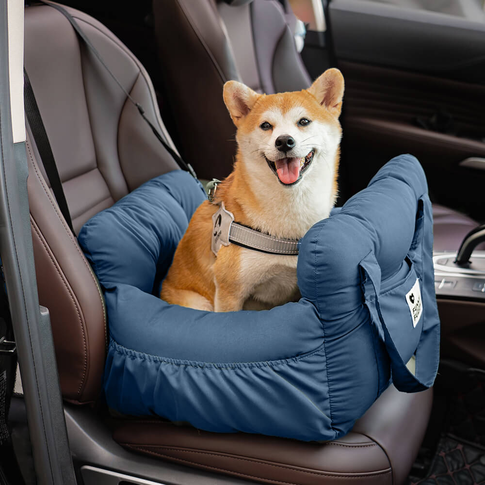 Cama portátil para asiento de coche para perros grandes con refuerzo para mascotas para excursiones de ocio