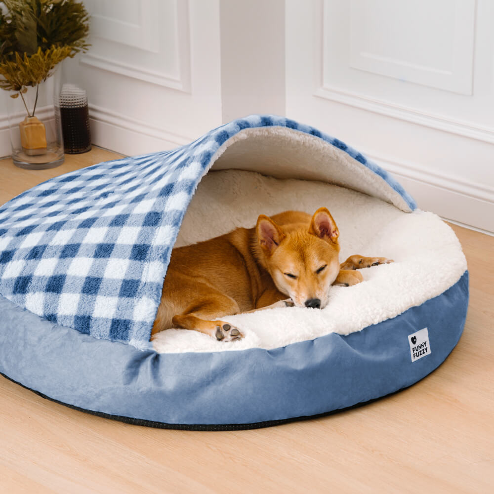 Cama nido para mascotas con dosel redondo Dream Hideaway para perros