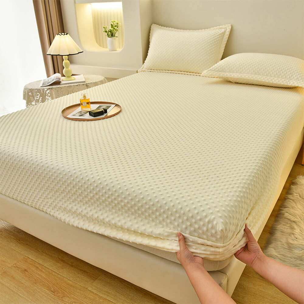 Housse de matelas drap-housse antistatique confortable au toucher de massage