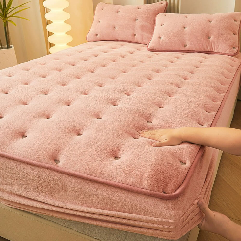 Couvre-matelas matelassé doux et chaud