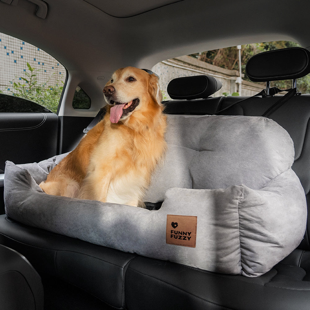 Travel Bolster Safety Medium Large Dog Car Back Seat Bed