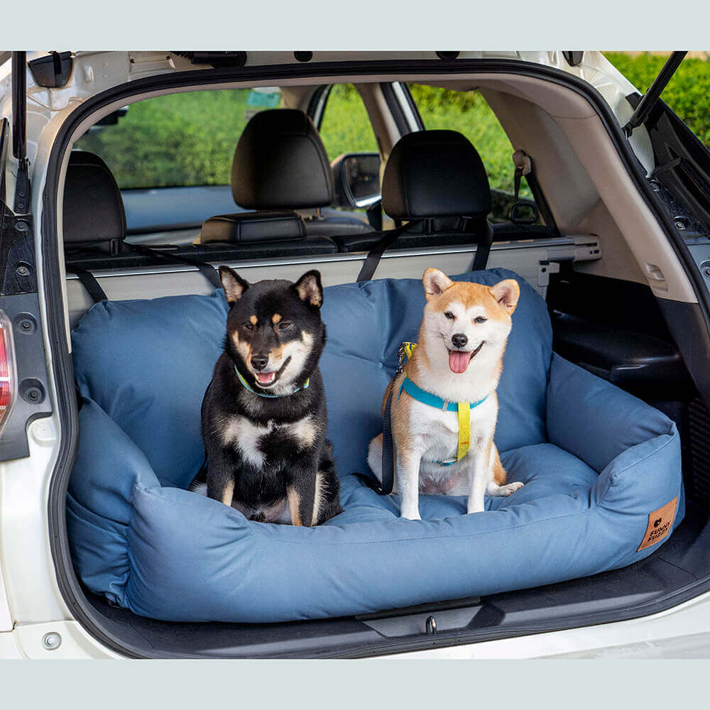 Travel Bolster Safety Waterproof Medium Large Dog Car Back Seat Bed