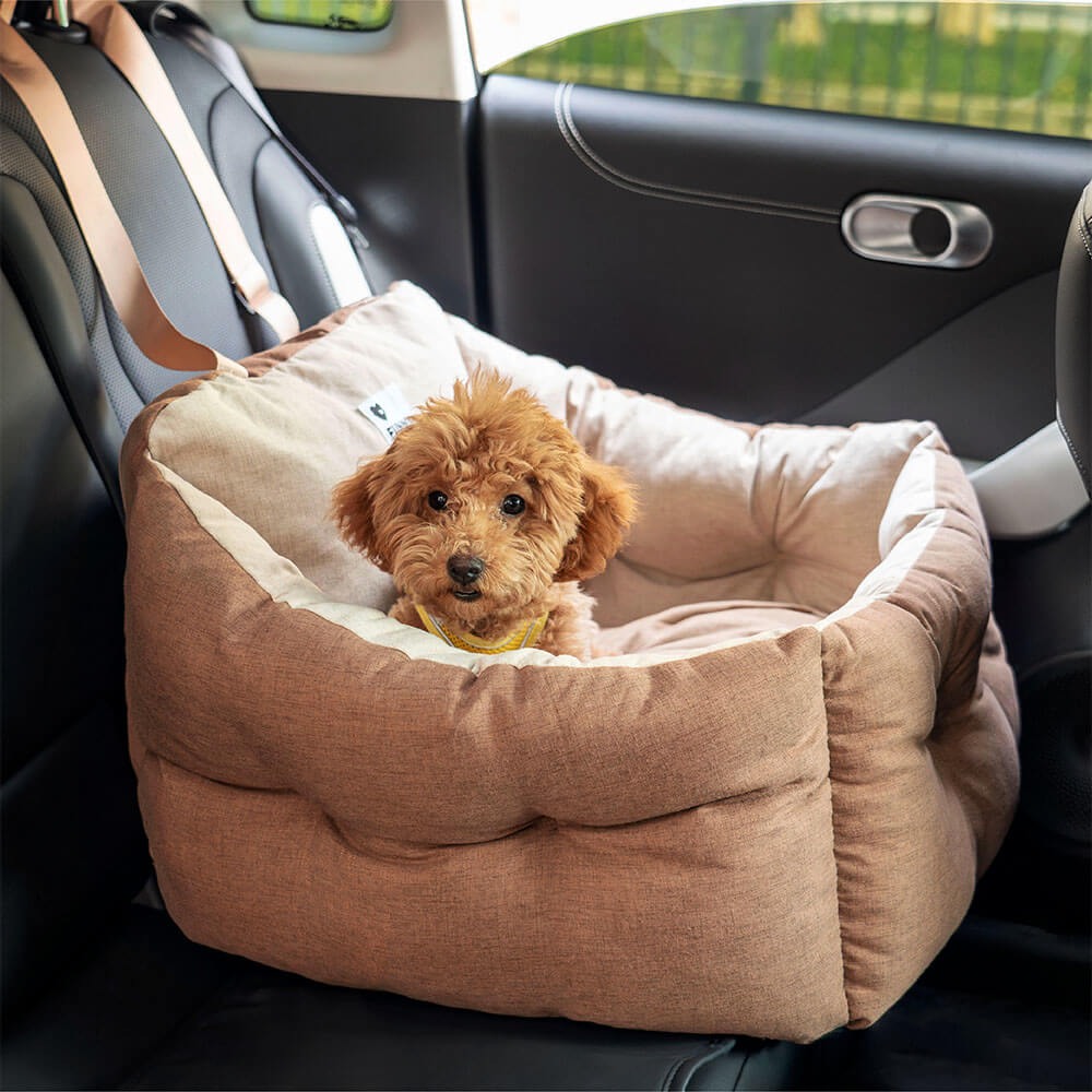 Cama para asiento de coche para perros elevada y gruesa impermeable con protección de viaje