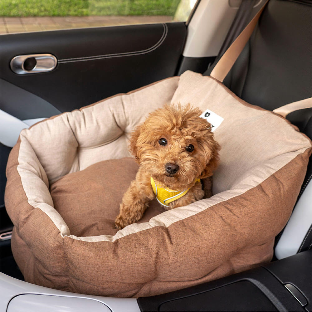 Cama para asiento de coche para perros elevada y gruesa impermeable con protección de viaje