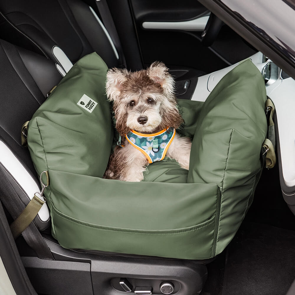 Cama de couro para assento de carro para cães e animais de estimação - Fort