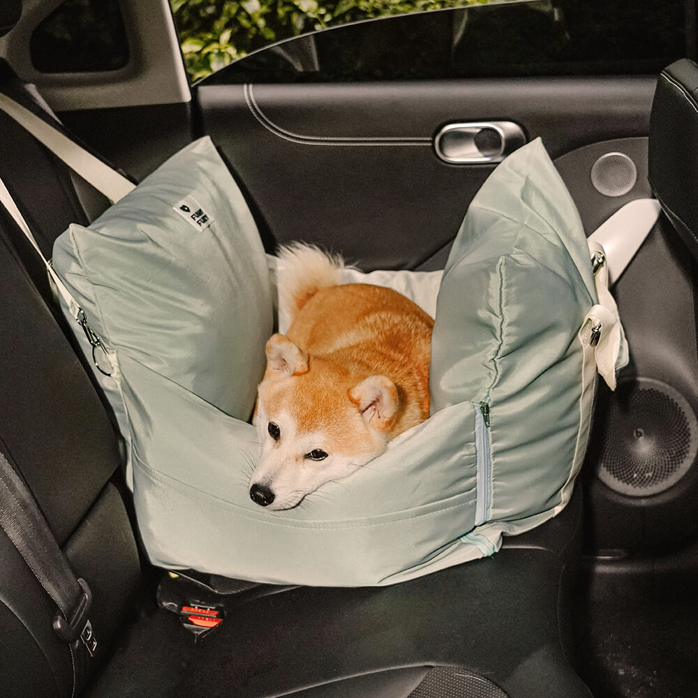 Cama con asiento de coche para mascotas para perros de cuero completo - Fort