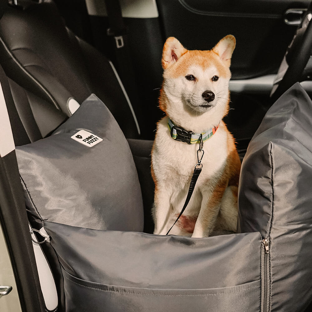 Cama de couro para assento de carro para cães e animais de estimação - Fort