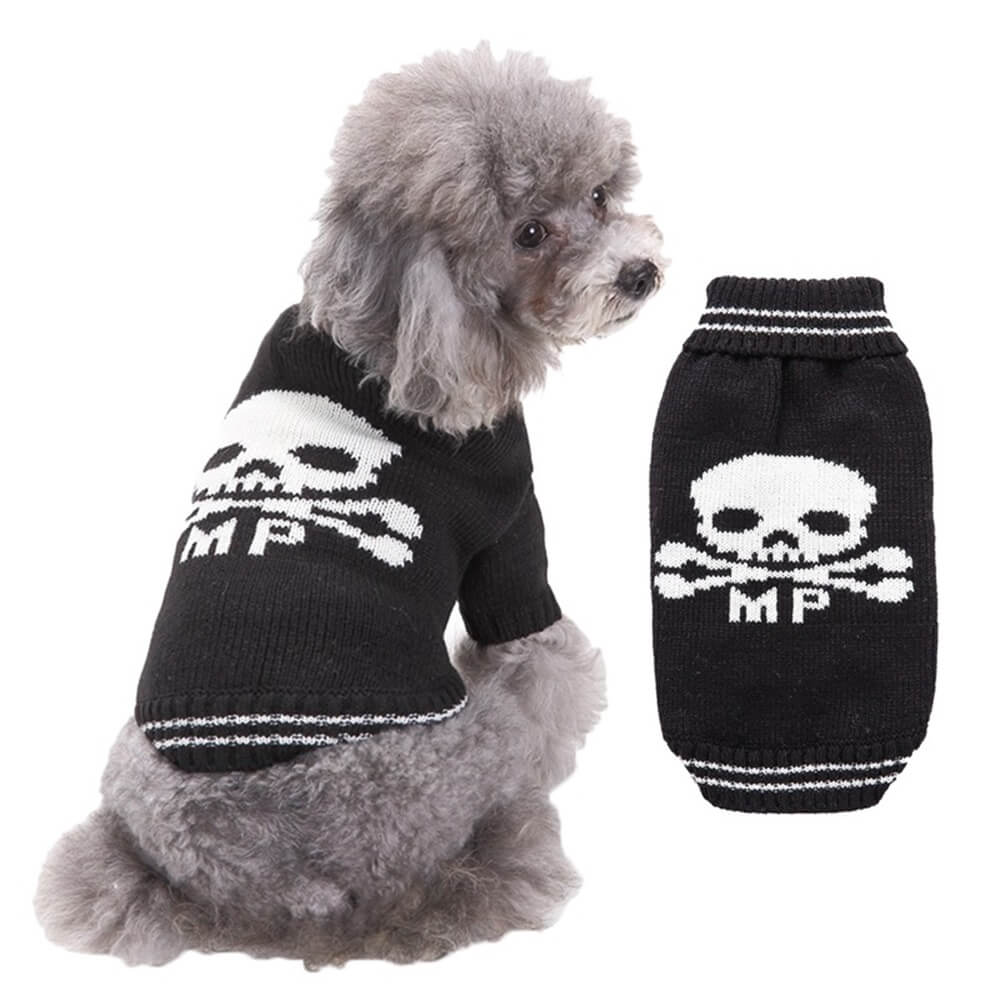 Halloween-Haustierpullover | Warme und gemütliche Halloween-Muster-Hundekleidung