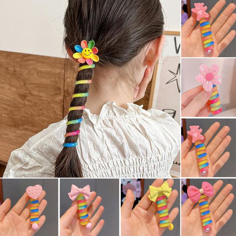 Colorful Telephone Line Hair Bands