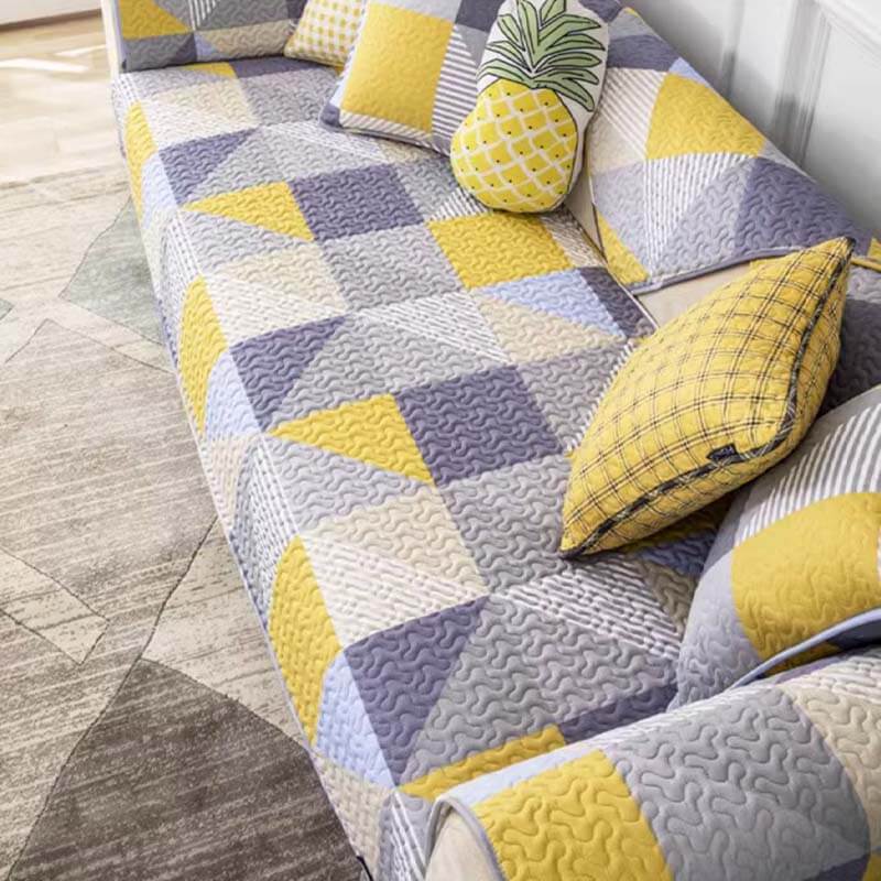 Artistic Geometric Pattern Washable Couch Cover