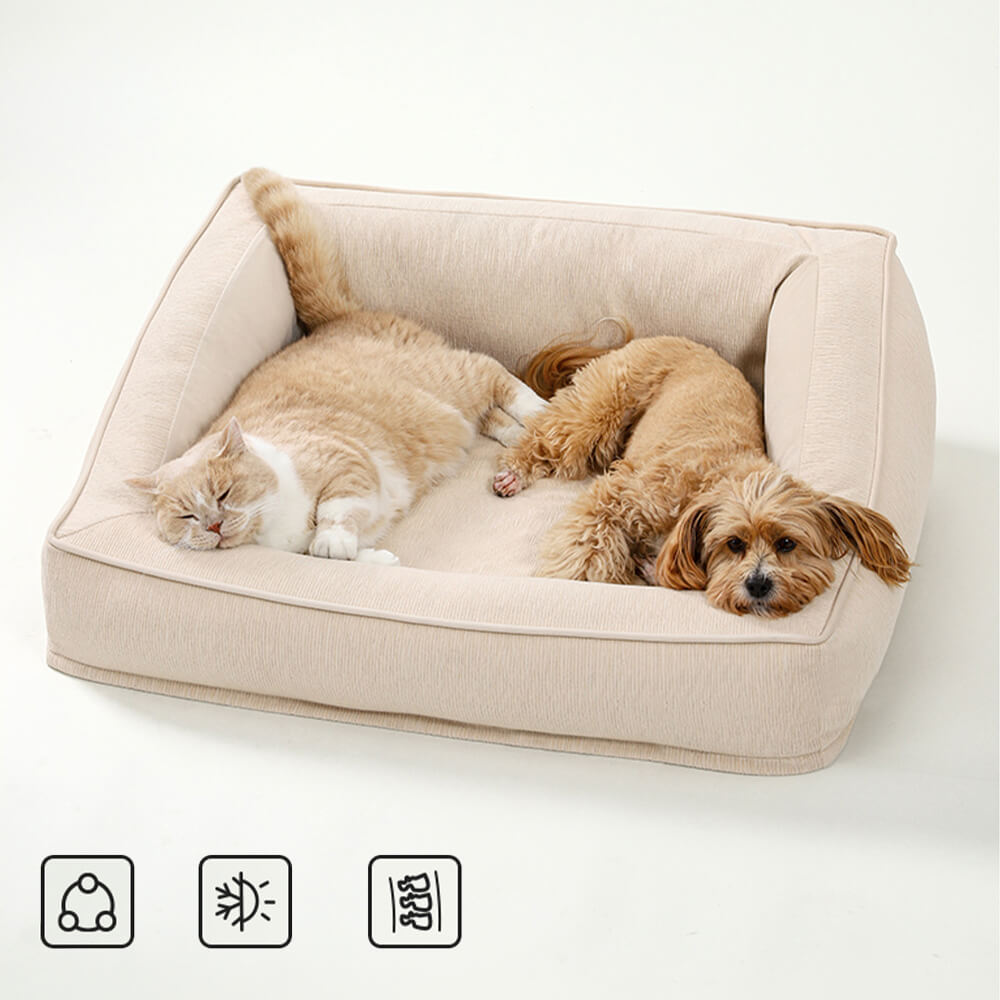 Comfort Orthopedic Support Dog Sofa Bed with Pillows