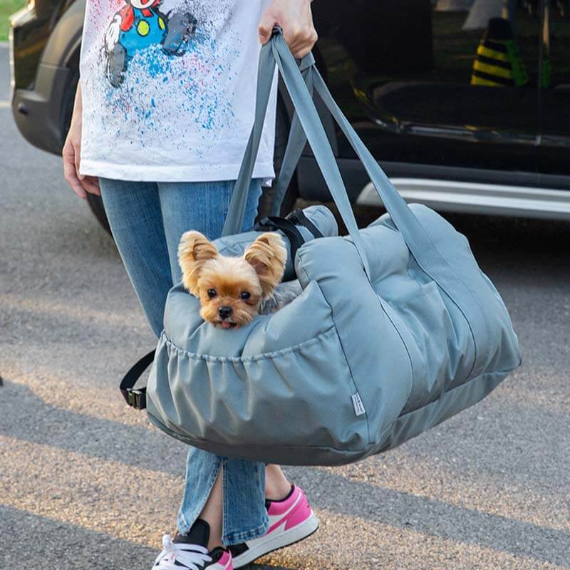 Sac de transport pour animaux de compagnie, sac de styliste imperméable à la mode, siège de voiture pour chien de sécurité, lit