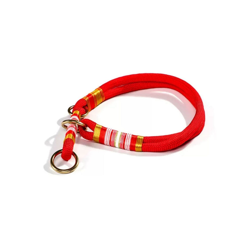 Corde tressée tricotée à la main, accessoires pour chiens Cool, collier d'entraînement sans traction